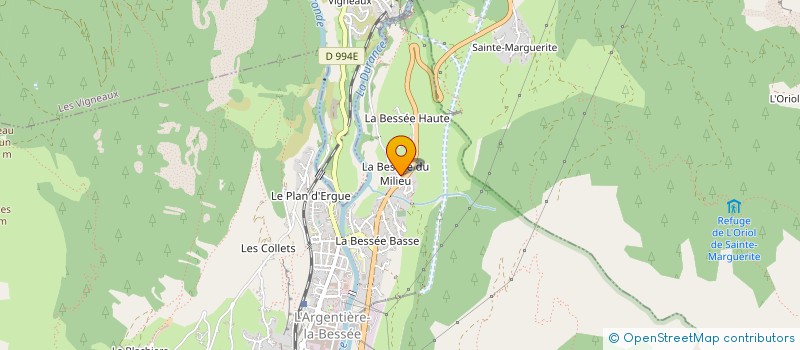 localisation de l'entreprise MONSIEUR PHILIPPE LECLERC à L'ARGENTIERE-LA-BESSEE