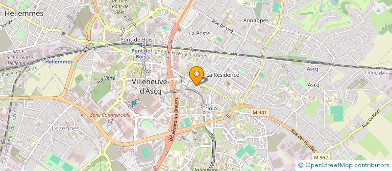 localisation de l'entreprise MONSIEUR PHILIPPE LECOCQ à VILLENEUVE-D'ASCQ