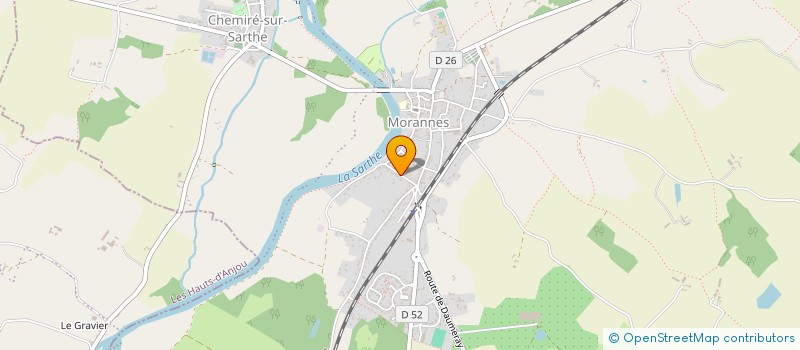 localisation de l'entreprise MONSIEUR PHILIPPE LECOMTE à MORANNES SUR SARTHE-DAUMERAY