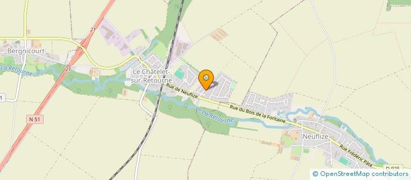 localisation de l'entreprise MONSIEUR PHILIPPE LECOMTE à LE CHATELET-SUR-RETOURNE