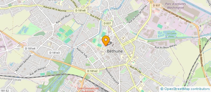 localisation de l'entreprise MONSIEUR PHILIPPE LECONTE à BETHUNE