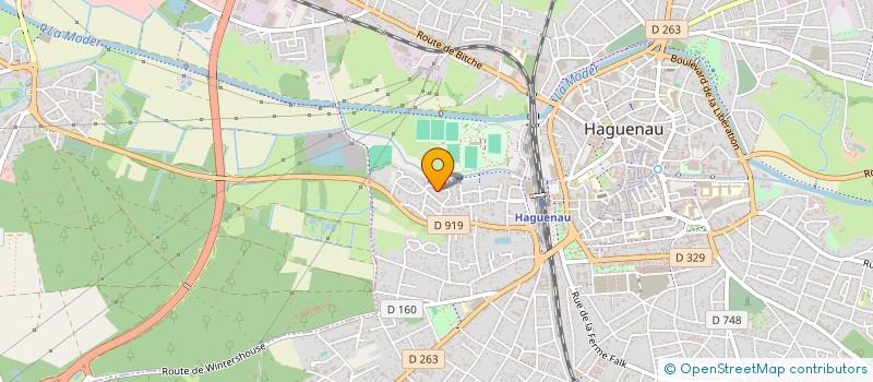 localisation de l'entreprise MONSIEUR PHILIPPE LECOURT  HAGUENAU