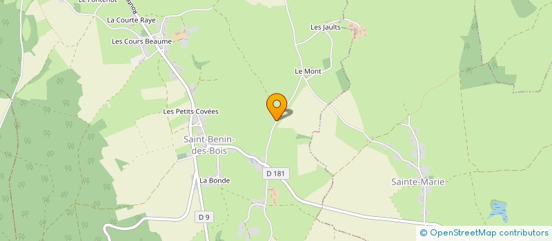 localisation de l'entreprise MONSIEUR PHILIPPE LECREUX à ST BENIN DES BOIS