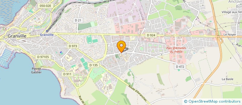 localisation de l'entreprise MONSIEUR PHILIPPE LECUYER  GRANVILLE