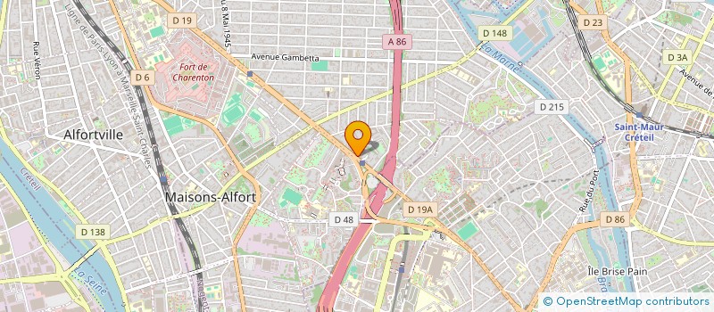 localisation de l'entreprise MONSIEUR PHILIPPE LEDIEU  MAISONS-ALFORT