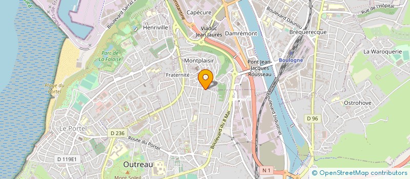 localisation de l'entreprise MONSIEUR PHILIPPE LEFEBVRE à OUTREAU