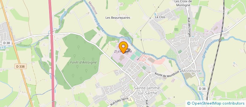 localisation de l'entreprise MONSIEUR PHILIPPE LEFEBVRE à SAINTE-JAMME-SUR-SARTHE
