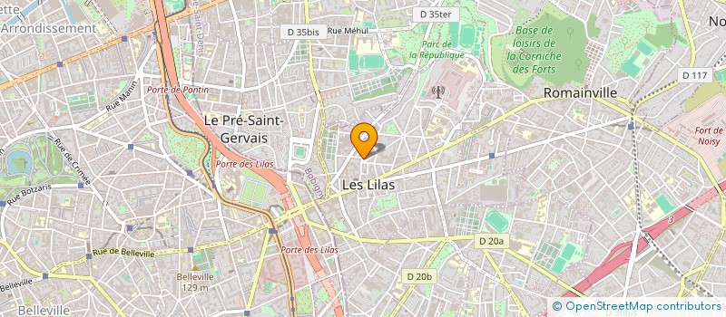 localisation de l'entreprise MONSIEUR PHILIPPE LEFEBVRE à LES LILAS