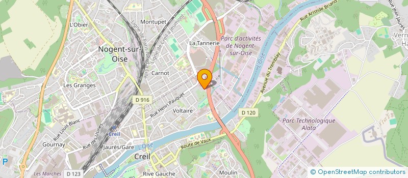 localisation de l'entreprise MONSIEUR PHILIPPE LEFEVRE  CREIL