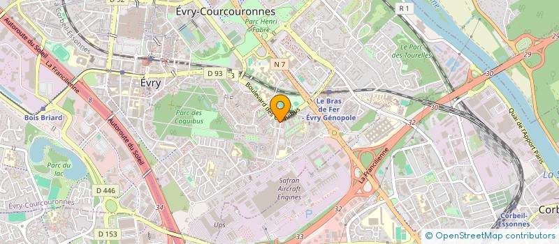 localisation de l'entreprise MONSIEUR PHILIPPE LEFEVRE  EVRY-COURCOURONNES