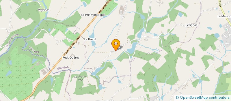 localisation de l'entreprise MONSIEUR PHILIPPE LEGAUD  ST YRIEIX LA PERCHE