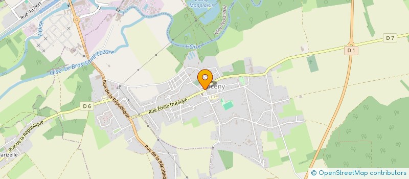 localisation de l'entreprise MONSIEUR PHILIPPE LEGLISE  SINCENY