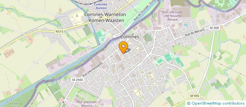 localisation de l'entreprise MONSIEUR PHILIPPE LEGRAND  COMINES