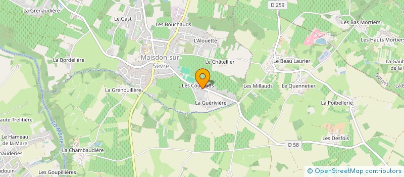 localisation de l'entreprise MONSIEUR PHILIPPE LEGREE  MAISDON-SUR-SEVRE