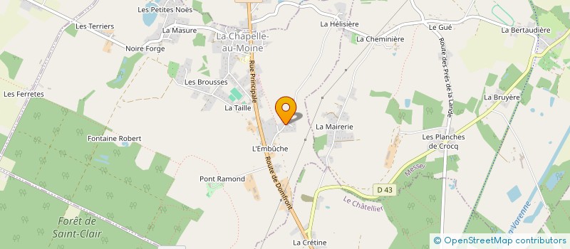 localisation de l'entreprise MONSIEUR PHILIPPE LEJARS à LA CHAPELLE-AU-MOINE