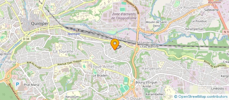 localisation de l'entreprise MONSIEUR PHILIPPE LELIAS à QUIMPER