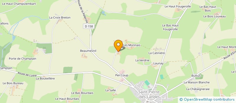 localisation de l'entreprise MONSIEUR PHILIPPE LELIEVRE  SAINT-PIERRE-DES-LANDES