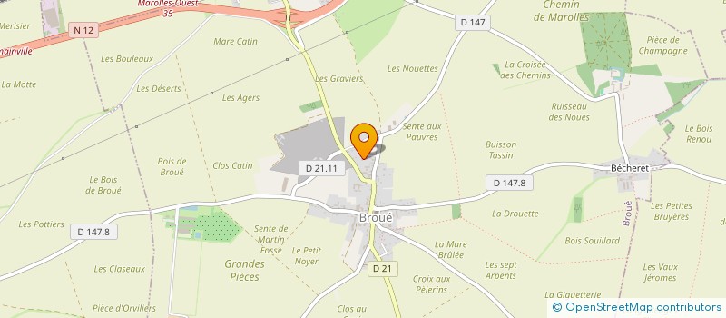 localisation de l'entreprise MONSIEUR PHILIPPE LEMASSON à BROUE