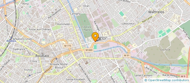 localisation de l'entreprise MONSIEUR PHILIPPE LEMELLE à ROUBAIX