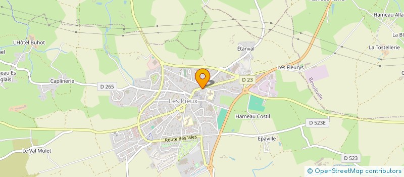 localisation de l'entreprise MONSIEUR PHILIPPE LEMESLE  LES PIEUX