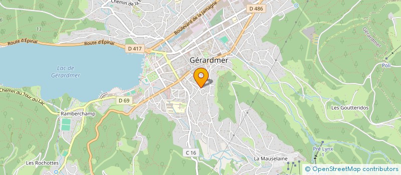 localisation de l'entreprise MONSIEUR PHILIPPE LEMOINE  GERARDMER