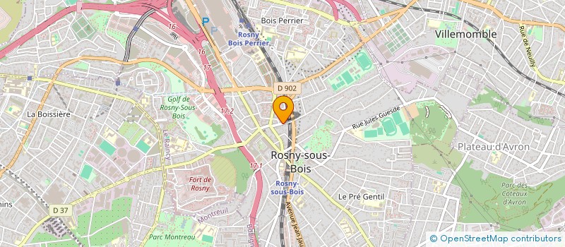 localisation de l'entreprise MONSIEUR PHILIPPE LEMOINE à ROSNY-SOUS-BOIS