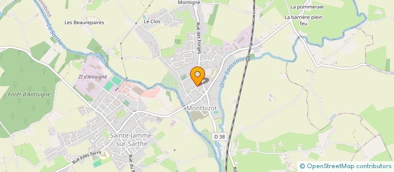 localisation de l'entreprise MONSIEUR PHILIPPE LEMOINE  MONTBIZOT