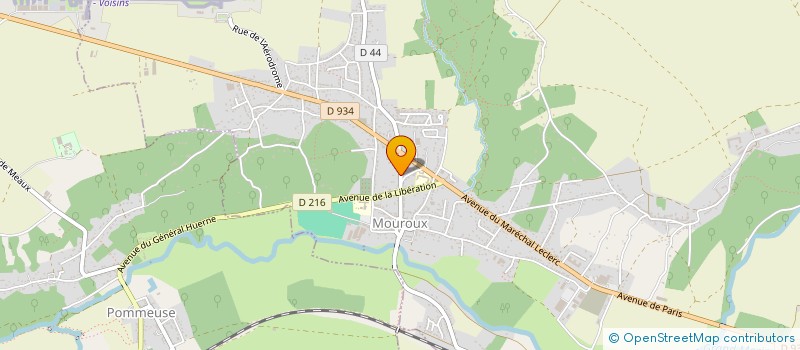 localisation de l'entreprise MONSIEUR PHILIPPE LEMOINE  MOUROUX