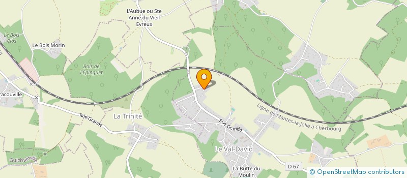 localisation de l'entreprise MONSIEUR PHILIPPE LEMORDANT  LE VAL-DAVID