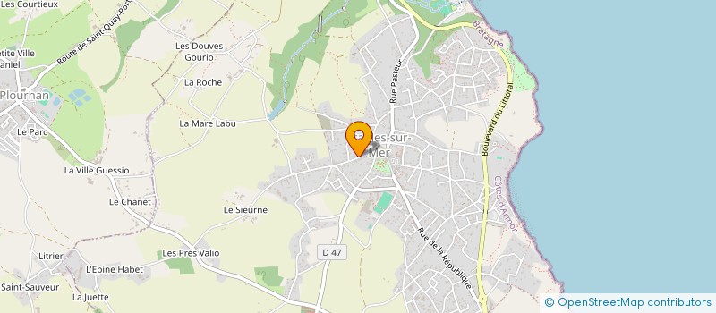 localisation de l'entreprise MONSIEUR PHILIPPE LENEVEU  BINIC-ETABLES-SUR-MER