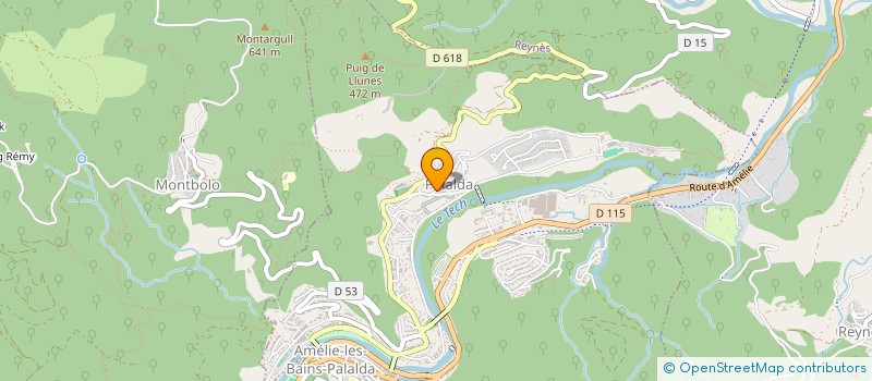 localisation de l'entreprise MONSIEUR PHILIPPE LEPARQUIER  AMELIE-LES-BAINS-PALALDA