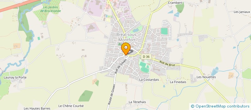 localisation de l'entreprise MONSIEUR PHILIPPE LERESTIF  BREAL-SOUS-MONTFORT