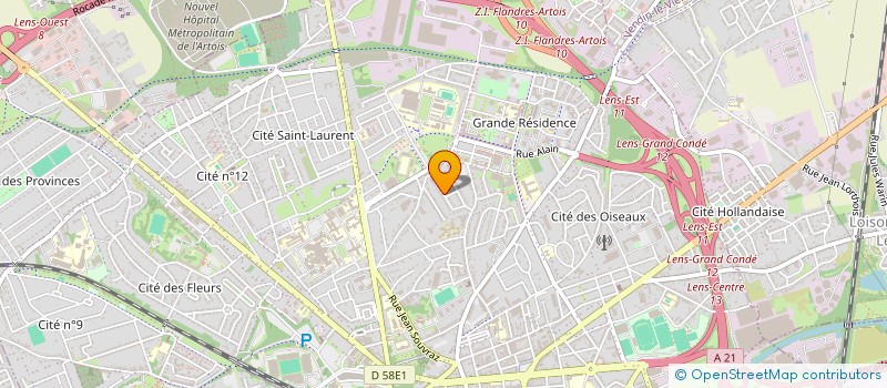 localisation de l'entreprise MONSIEUR PHILIPPE LEROY  LENS