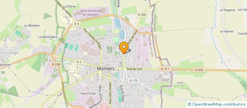 localisation de l'entreprise MONSIEUR PHILIPPE LEROY  MAMERS