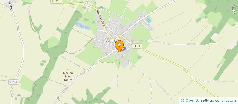 localisation de l'entreprise MONSIEUR PHILIPPE LEROY  CANDAS