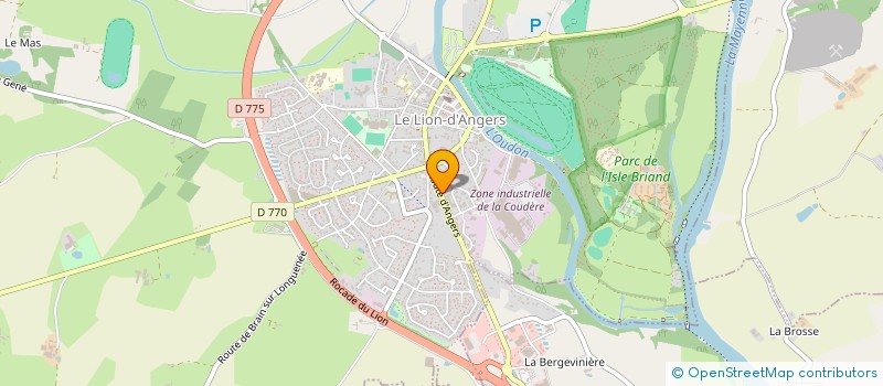 localisation de l'entreprise MONSIEUR PHILIPPE LERUST  LE LION D'ANGERS