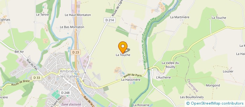 localisation de l'entreprise MONSIEUR PHILIPPE LESAGE à AMBRIERES-LES-VALLEES