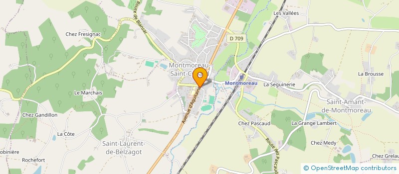 localisation de l'entreprise MONSIEUR PHILIPPE LESCURE à MONTMOREAU