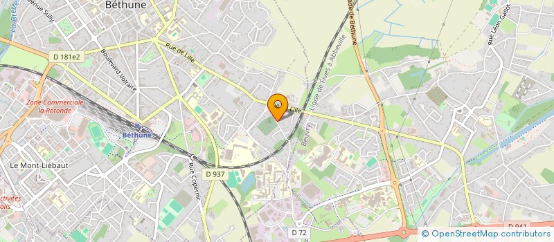 localisation de l'entreprise MONSIEUR PHILIPPE LESIEUR  BETHUNE