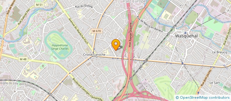 localisation de l'entreprise MONSIEUR PHILIPPE LESPINE à MARCQ-EN-BARŒUL