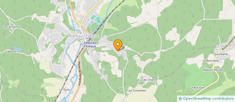 localisation de l'entreprise MONSIEUR PHILIPPE LESTRADE  CHATEAU-L'EVEQUE