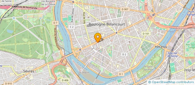 localisation de l'entreprise MONSIEUR PHILIPPE LETELLIER  BOULOGNE-BILLANCOURT