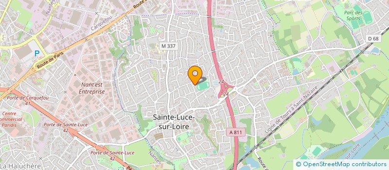 localisation de l'entreprise MONSIEUR PHILIPPE LETELLIER  SAINTE-LUCE-SUR-LOIRE