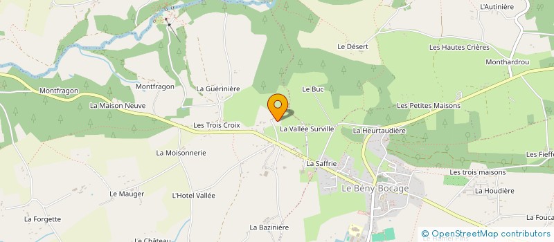 localisation de l'entreprise MONSIEUR PHILIPPE LEVALLOIS  SOULEUVRE EN BOCAGE