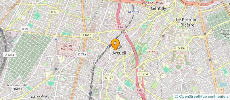 localisation de l'entreprise MONSIEUR PHILIPPE LEVEQUE à ARCUEIL