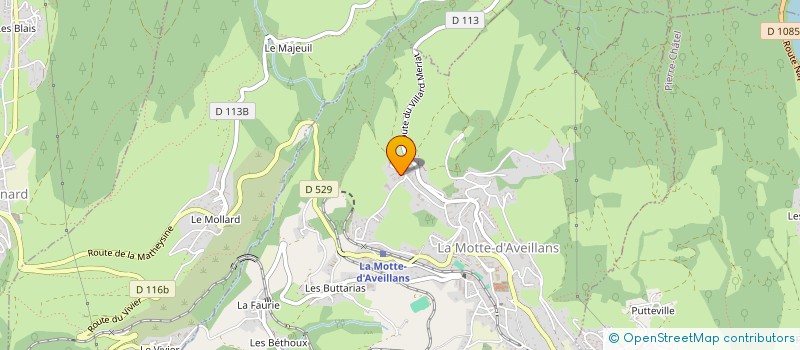 localisation de l'entreprise MONSIEUR PHILIPPE LEVERRIER à LA MOTTE-D'AVEILLANS
