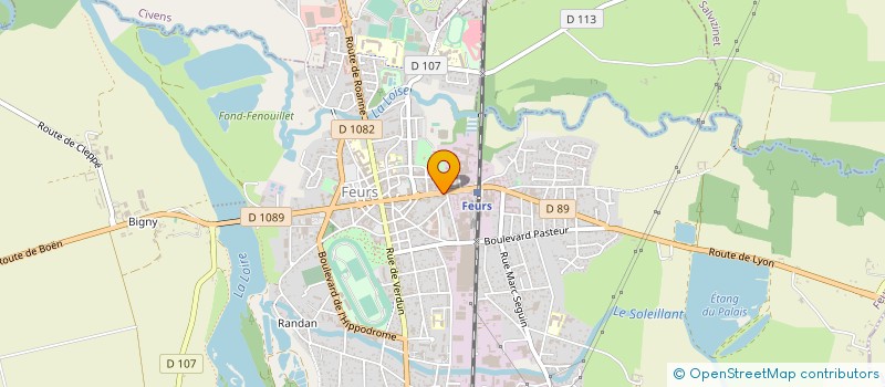 localisation de l'entreprise MONSIEUR PHILIPPE LEVRAT  FEURS