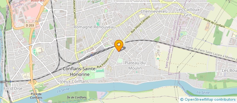 localisation de l'entreprise MONSIEUR PHILIPPE LEVRIER  CONFLANS SAINTE HONORINE