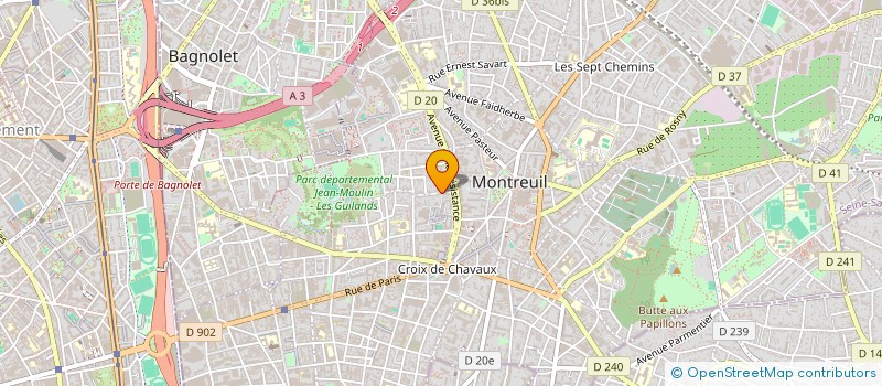 localisation de l'entreprise MONSIEUR PHILIPPE LEWI à MONTREUIL