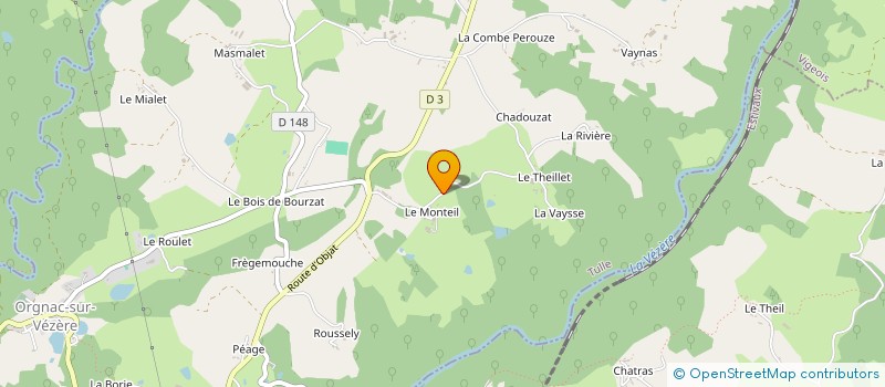 localisation de l'entreprise MONSIEUR PHILIPPE LEYMARIE à ORGNAC-SUR-VEZERE
